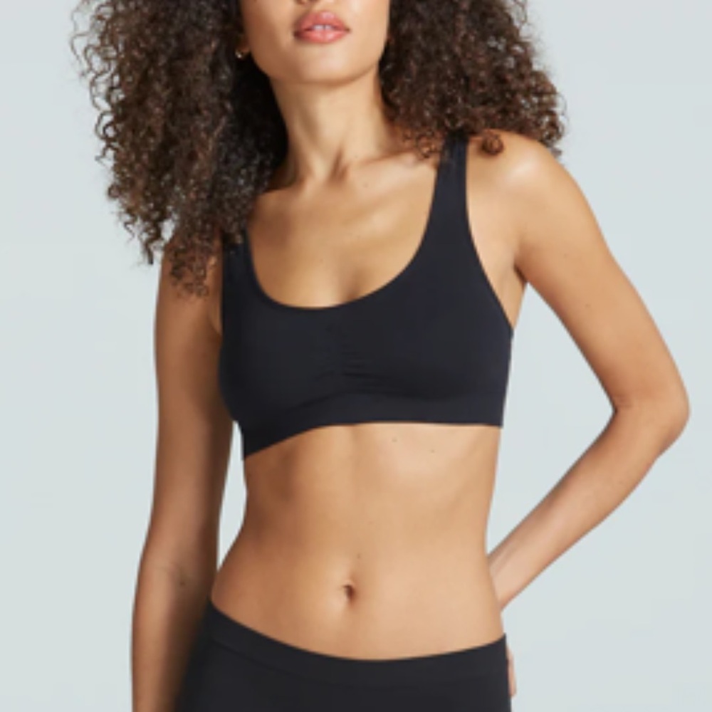Commando Ballet Body Bralette Bra Black Smoothing Size S/M